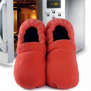 Comfheat Chaussons chauffants au micro-ondes – Chauffe-pieds unisexe