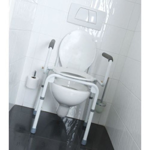 Chaise percée de toilettes multi-usages rehausseur de toilettes avec pieds réglables
