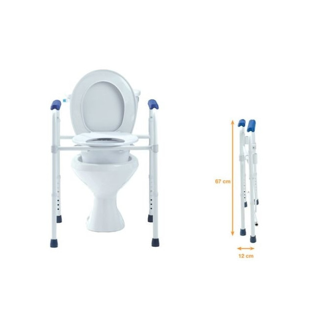 Oxypharm - Chaise toilette 3 en 1 pliante