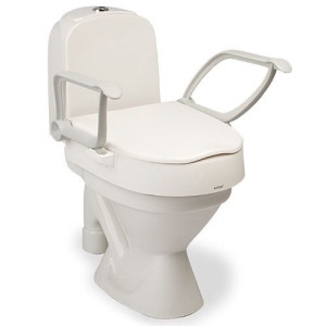 Rehausseur de toilettes pour WC avec couvercle pour adultes - Cablematic