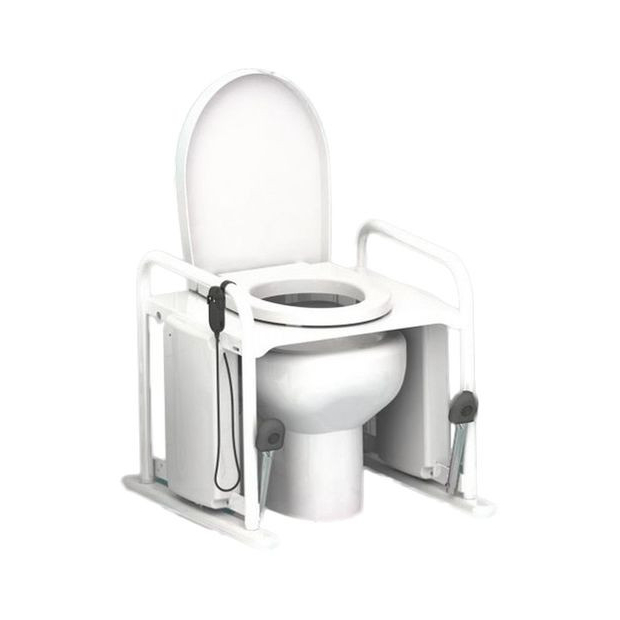chaise blanche releveur wc électrique Supra avec 2 vérins