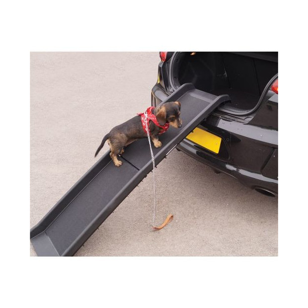 Rampe pour chien avec marches pliantes 44x46x106 cm