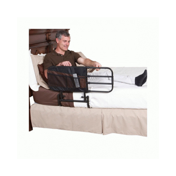 Rails de lit réglables, barre d'assistance au lit avec poche de