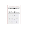 Planche de stickers de personnalisation pour localisateur d'objet smart