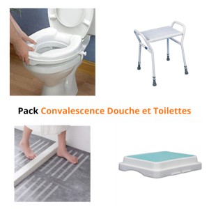 Pack CONVALESCENCE douche et toilettes se compose de 4 produits