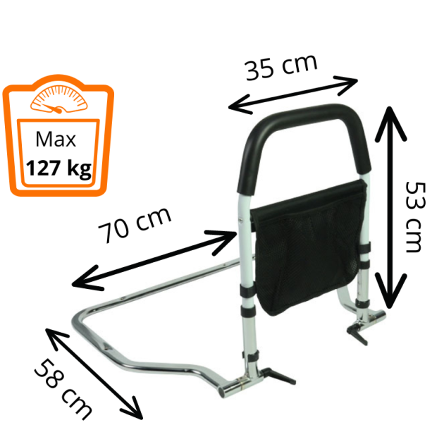 Dimensions de la poignée de maintien