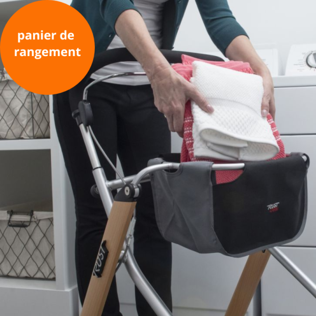 Panier de rangement du rollator étroit Let's Go Indoor